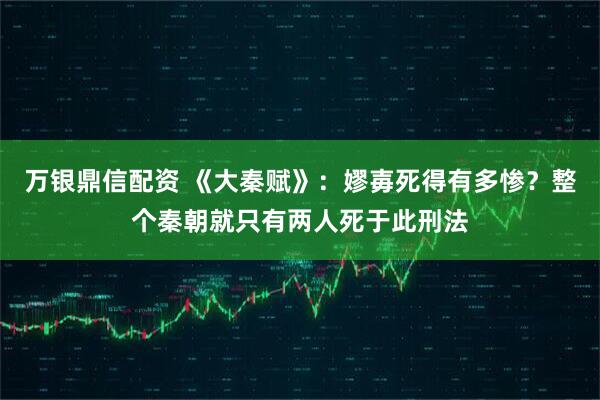 万银鼎信配资 《大秦赋》：嫪毐死得有多惨？整个秦朝就只有两人死于此刑法